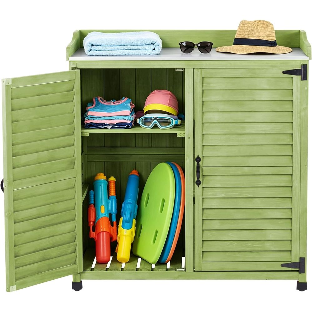 Gardening Tools Toolstation - Outdoor Potting Bench with Metal Work