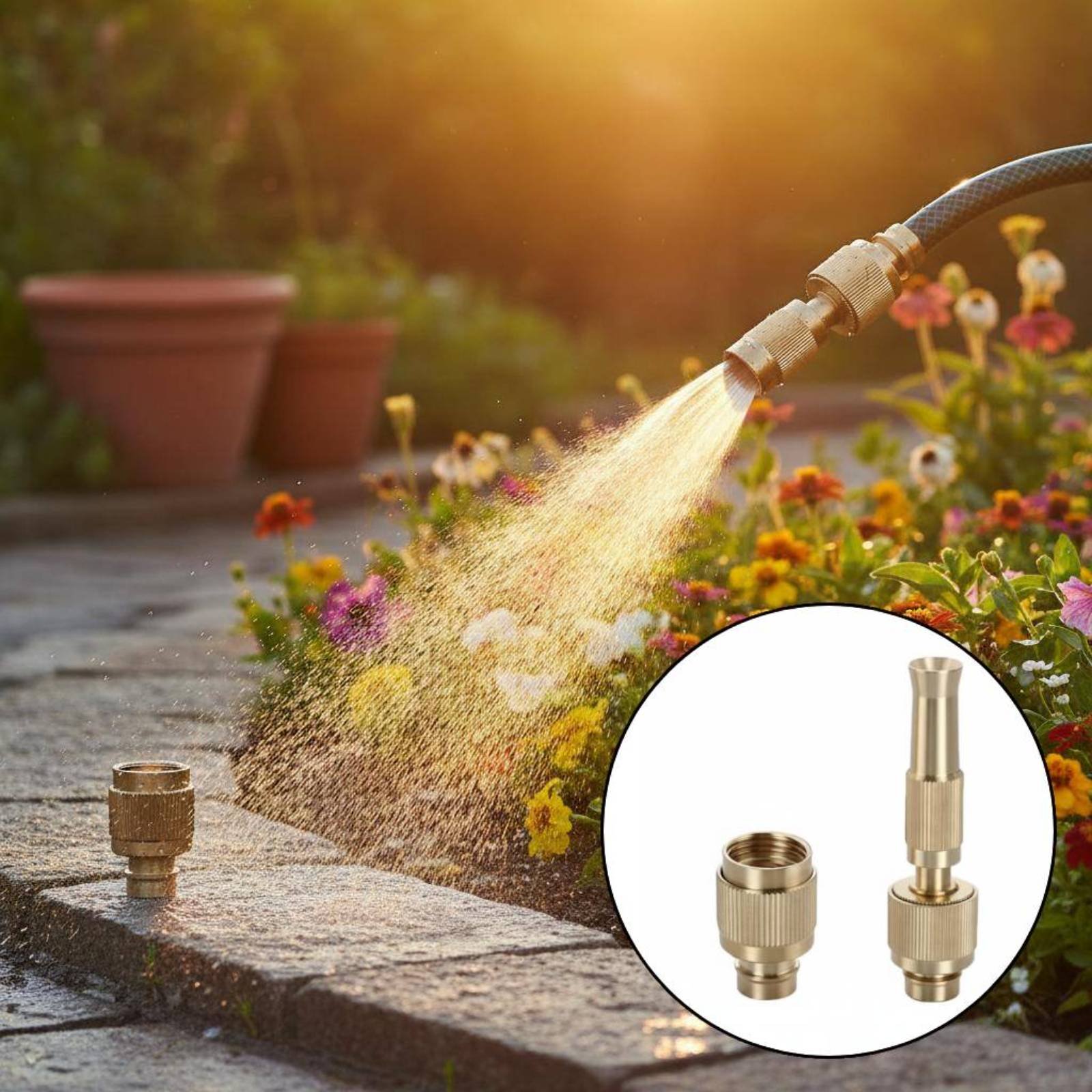 Gardening Tools Equipment - Brass Water Universal Connector Car Wash