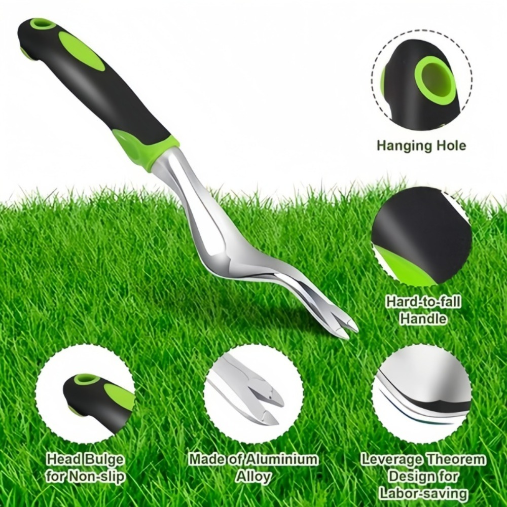 Gardening Tools Used - Handheld Weeding Tool with Ergonomic Handle