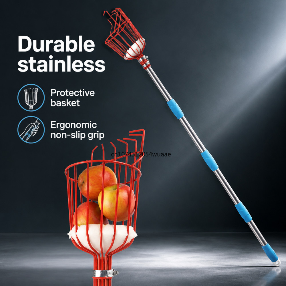Gardening Tools Equipment - 1 Set Fruit Picker, Adjustable Depth
