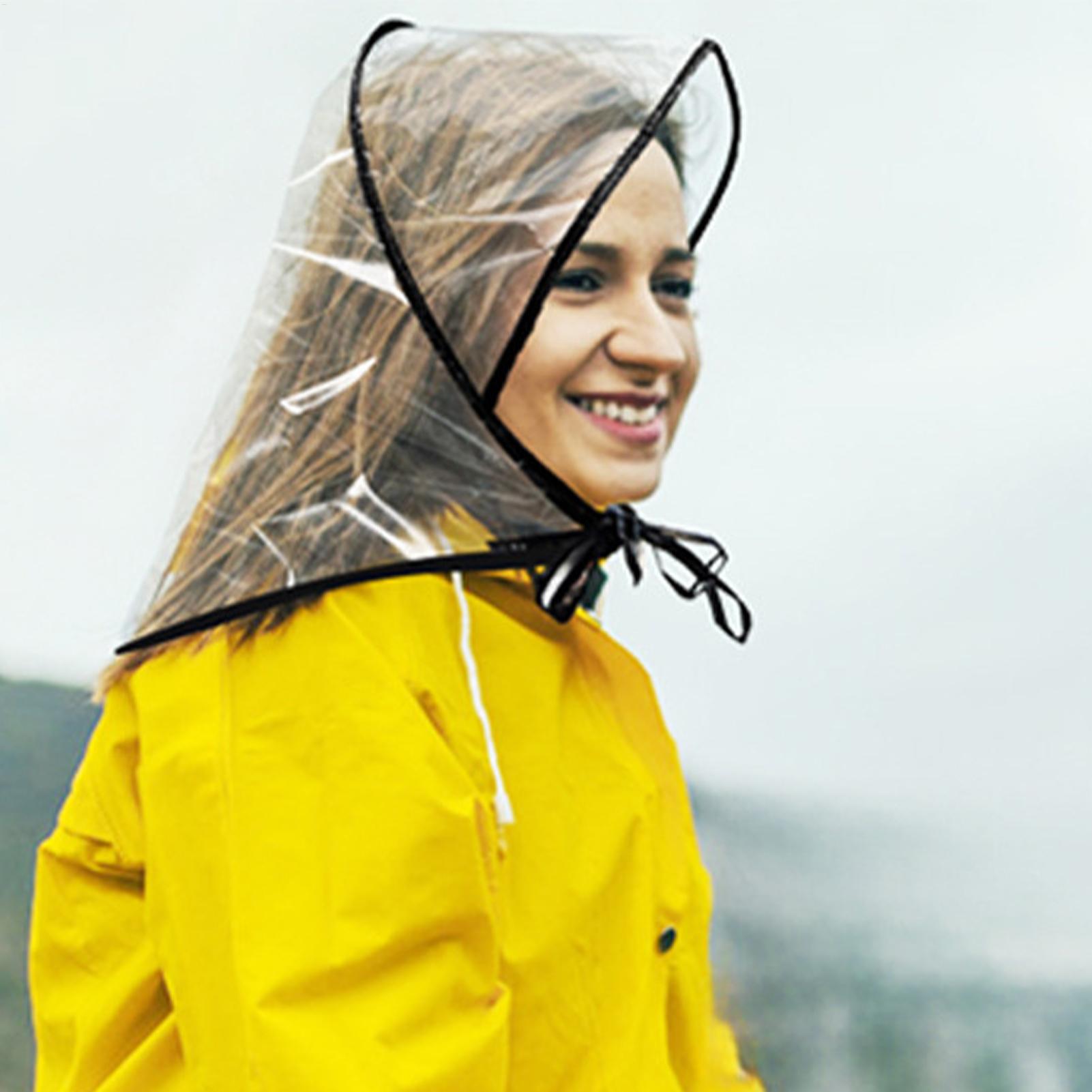 Reusable Transparent Rain Hat  - Gardening Tools Store 评论和价格