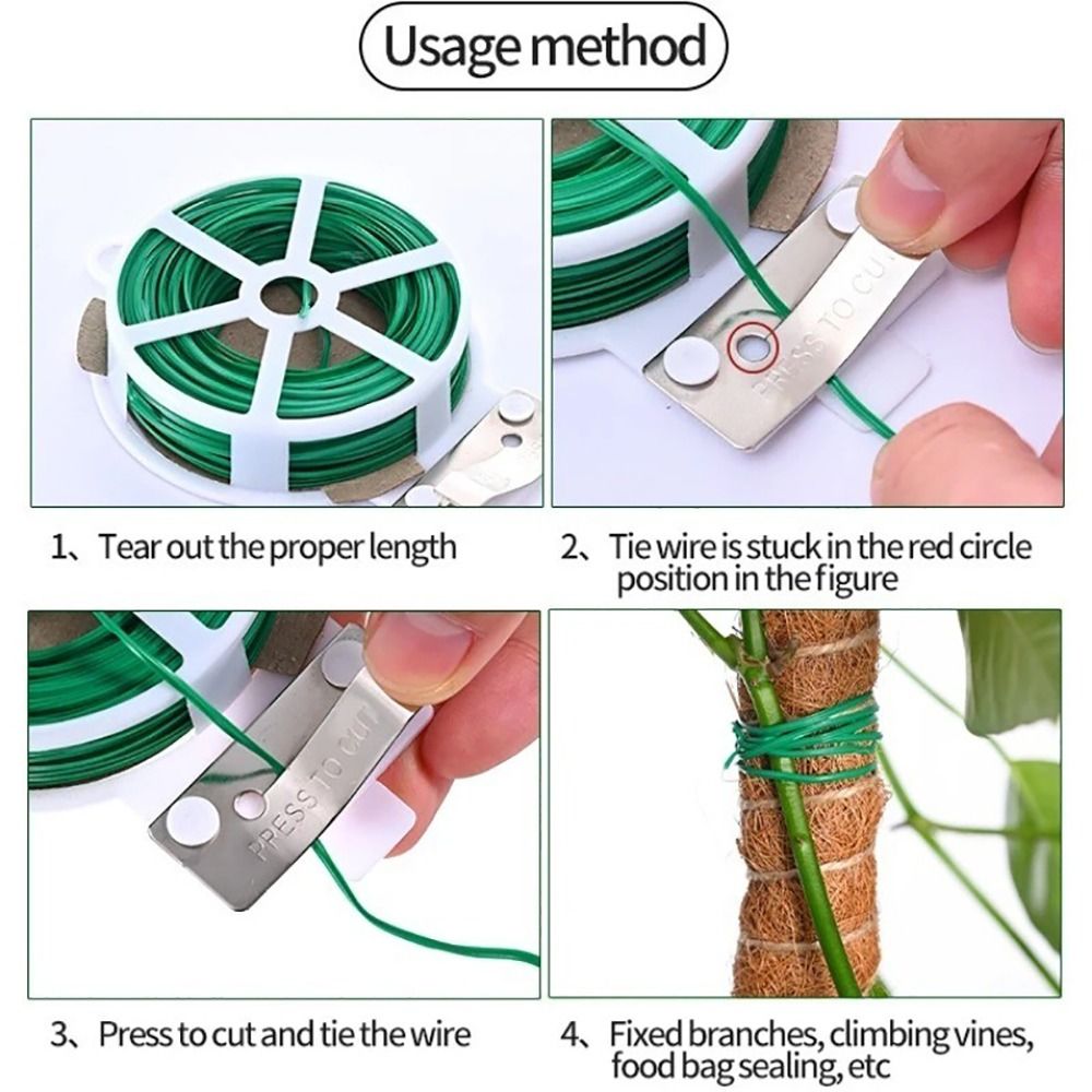 1Pcs Iron Wire Cable Ties Plan - Garden Wire Twist Tie 评论和价格