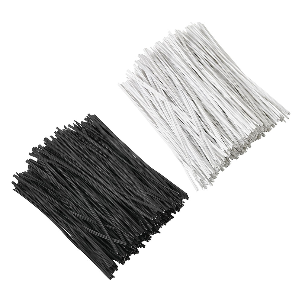 100Pcs BK WH Oblate Iron Wire  - Garden Wire Twist Tie 评论和价格
