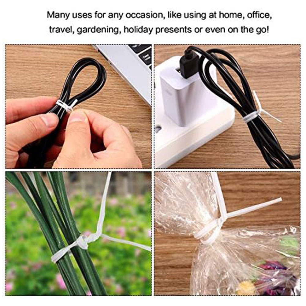 100Pcs BK WH Oblate Iron Wire  - Garden Wire Twist Tie 评论和价格