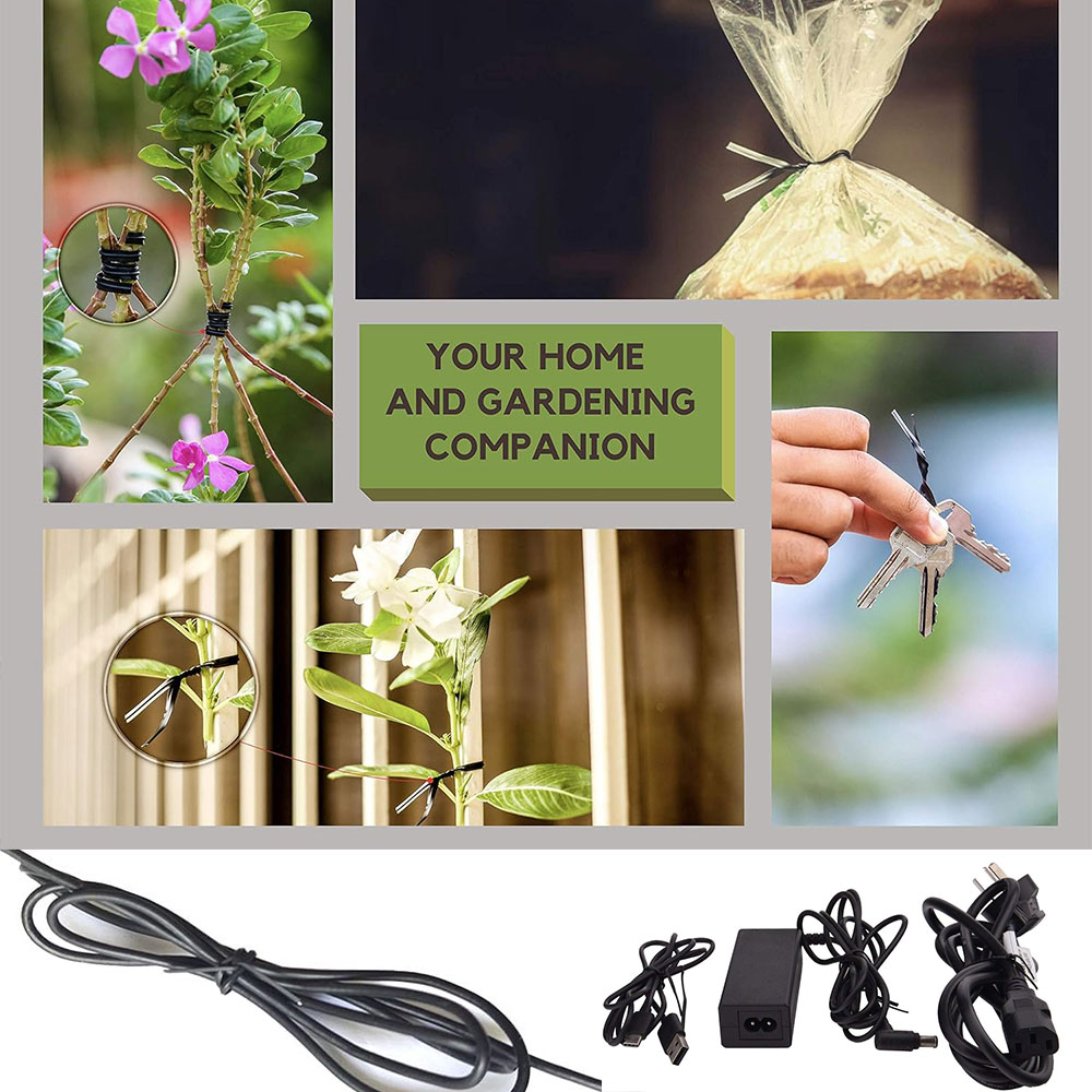 100Pcs BK WH Oblate Iron Wire  - Garden Wire Twist Tie 评论和价格