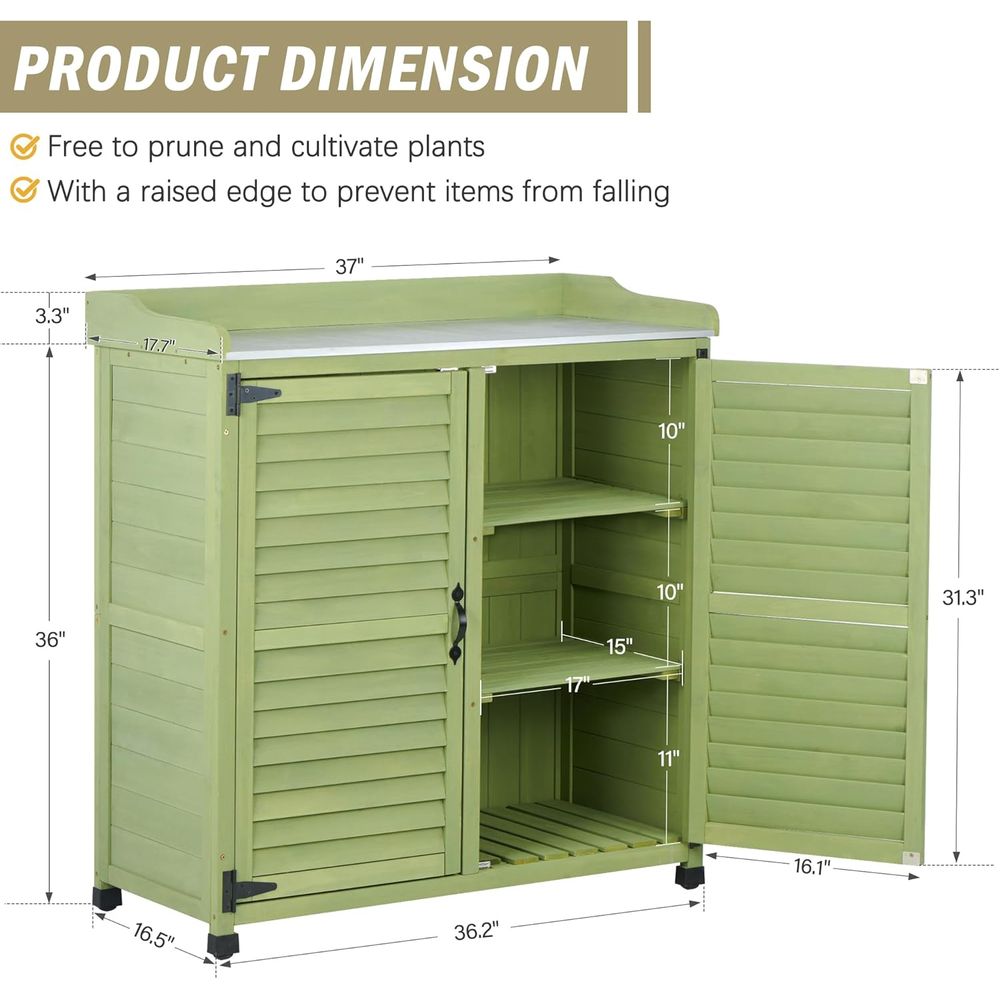 Outdoor Potting Bench with Met - Gardening Tools Toolstation 评论和价格
