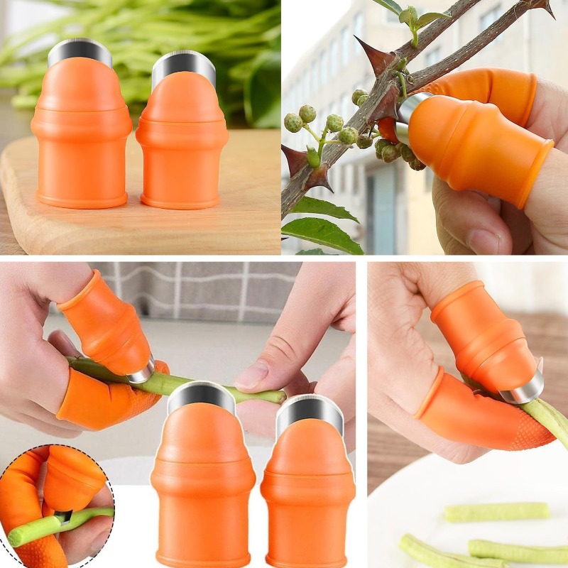 6pcs Finger Protector Silicone - Harvest Knife Garden 评论和价格