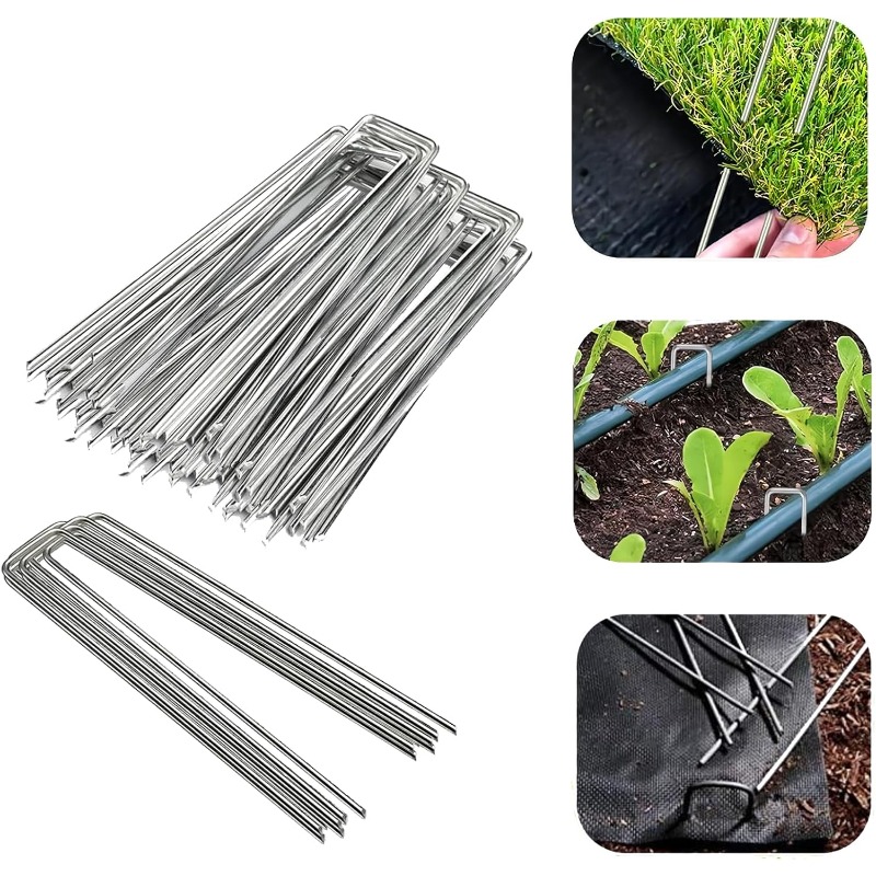 10 Pcs U-shaped Garden Nails A - Gardening Tools Used 评论和价格