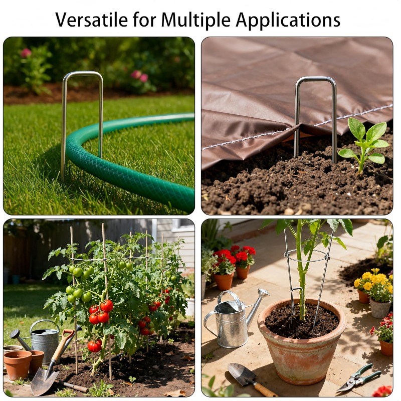 10 Pcs U-shaped Garden Nails A - Gardening Tools Used 评论和价格