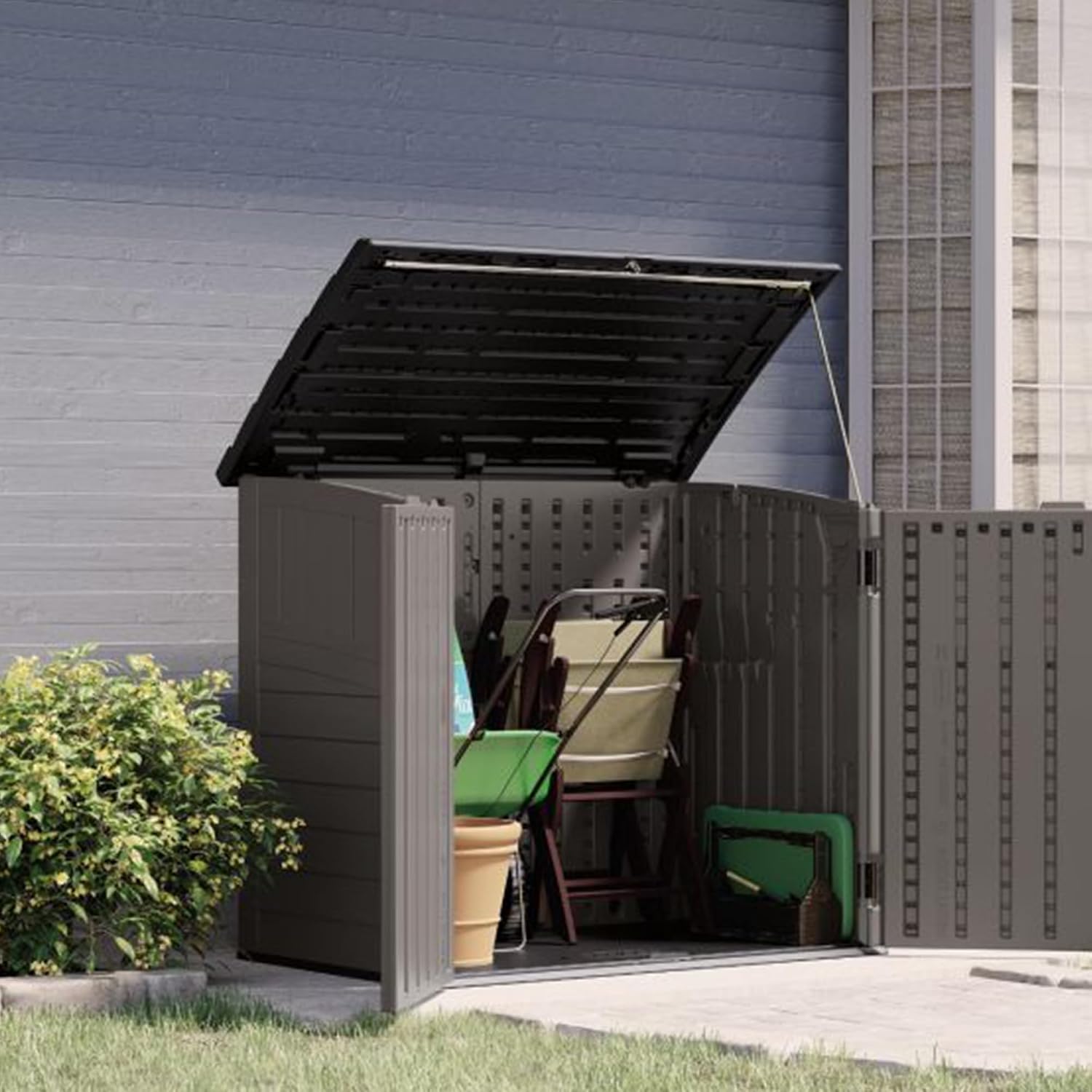 Outdoor Storage Shed For Backy - Gardening Tools Equipment 评论和价格