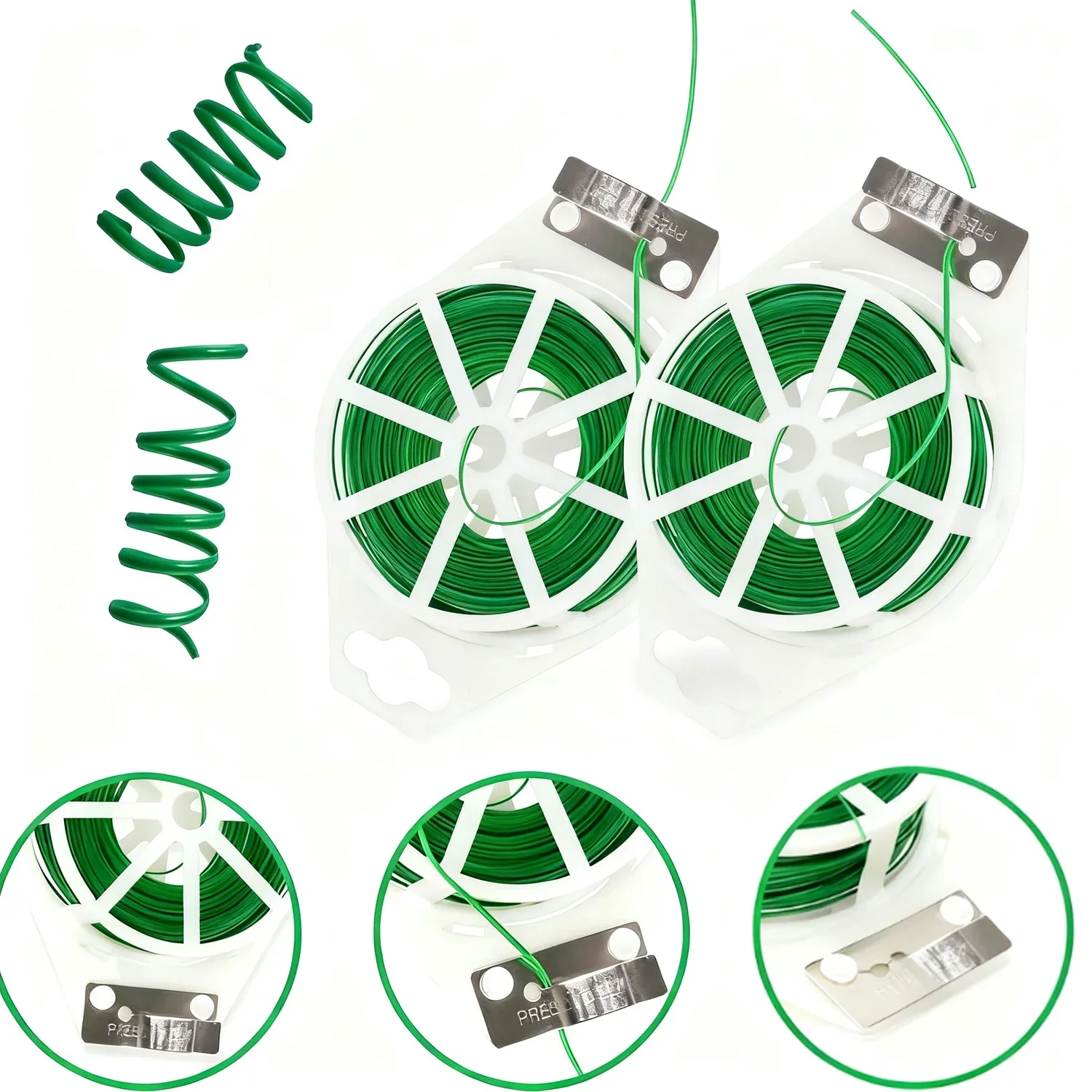 1-3Rolls 100M Green Garden Twi - Garden Wire Twist Tie 评论和价格