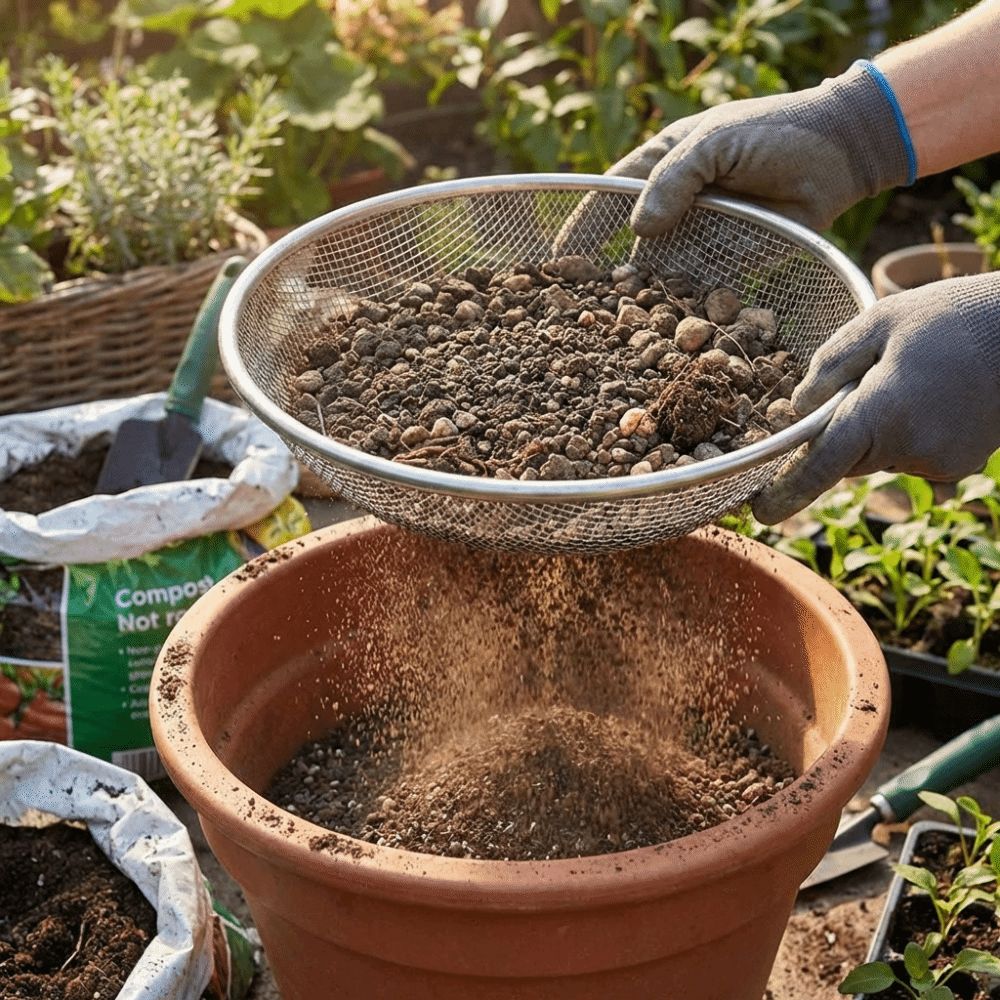 4/6/8 MM Garden Soil Sifter Me - Gardening Tools Basket 评论和价格