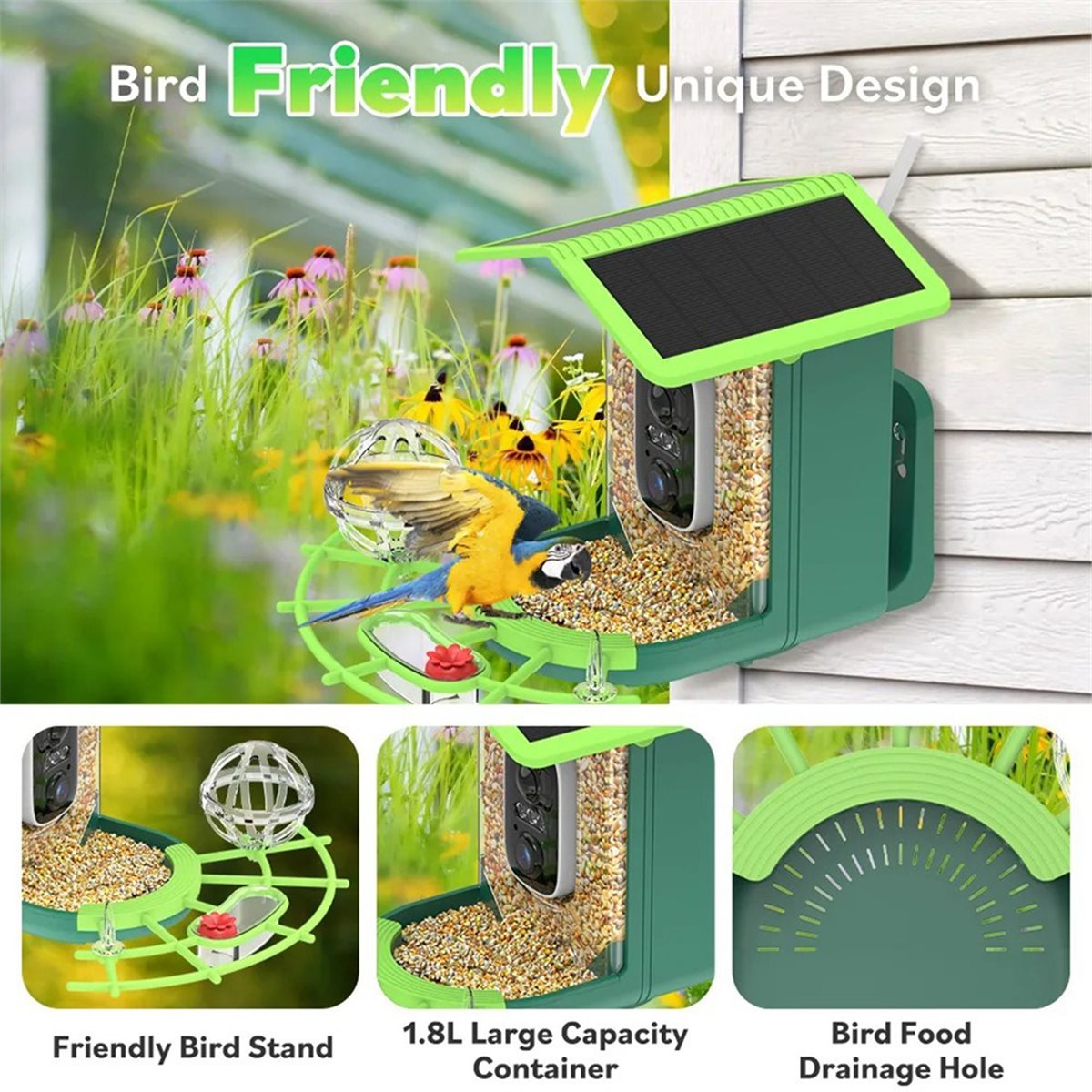 ABPP Smart Bird Feeder Camera  - Gardening Tools Video 评论和价格