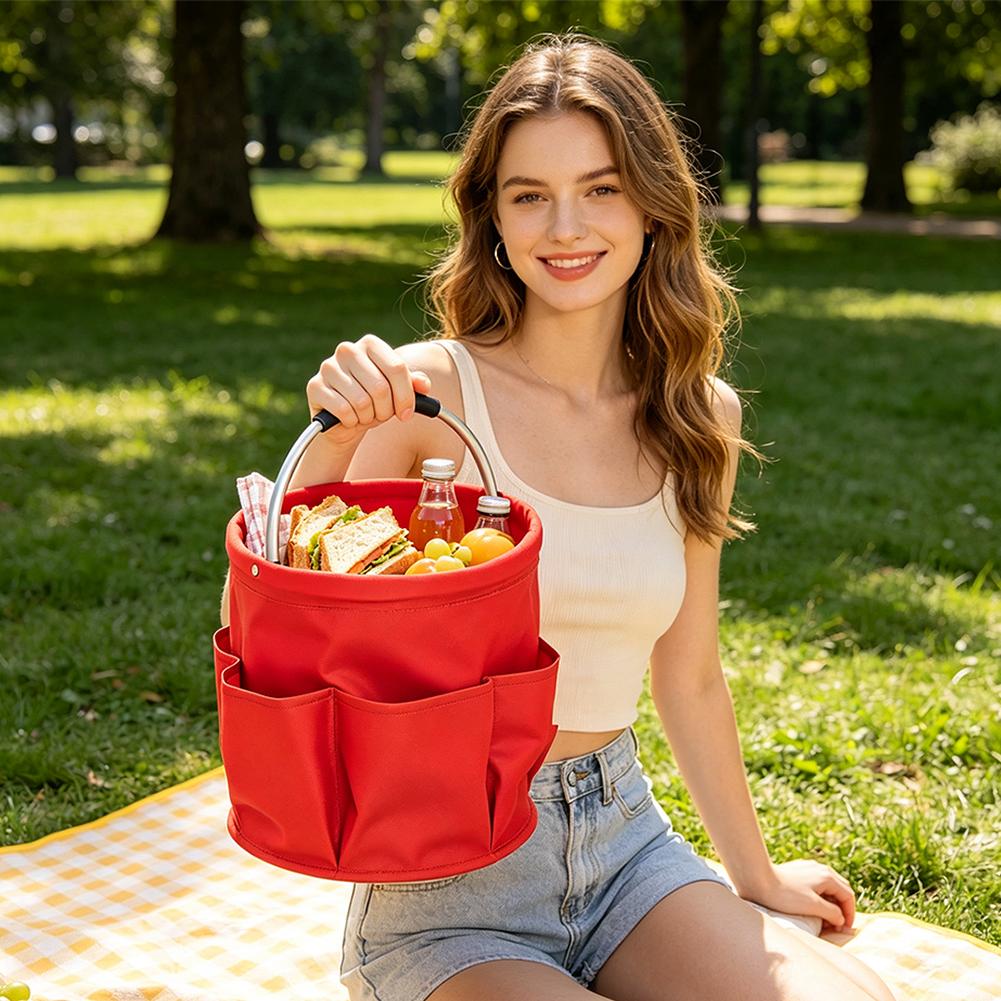 Large Capacity Multi Pocket St - Gardening Tools Basket 评论和价格