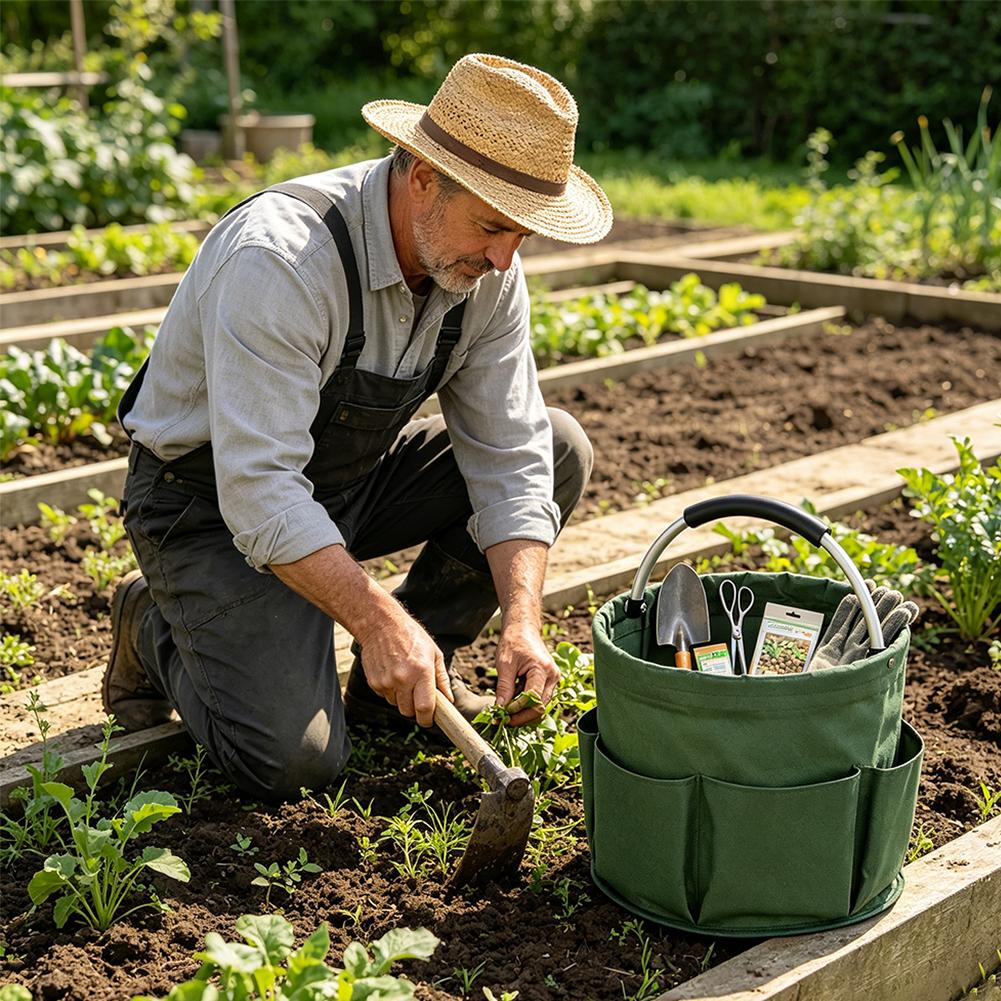 Large Capacity Multi Pocket St - Gardening Tools Basket 评论和价格