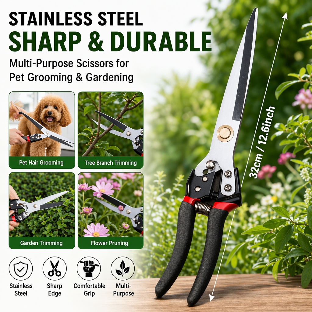 Scissors Heavy Duty Scissors S - Gardening Tools To Cut Branches 评论和价格