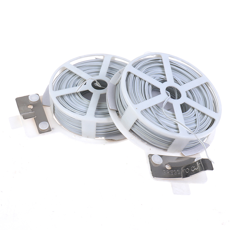 1Pc (50m) White Multi-Function - Garden Wire Twist Tie 评论和价格
