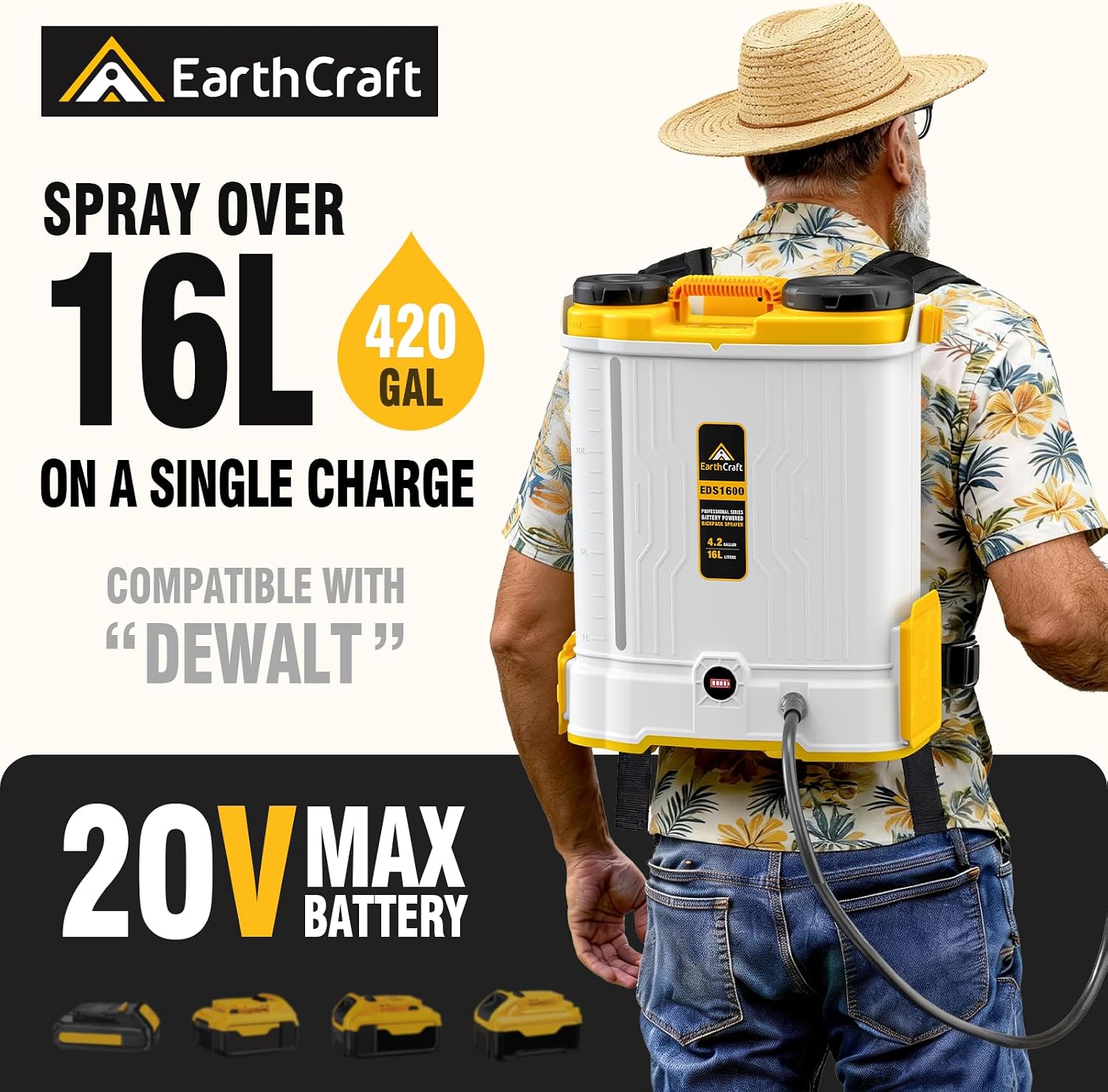 4.2 Gal Battery Powered Backpa - Gardening Tools Equipment 评论和价格