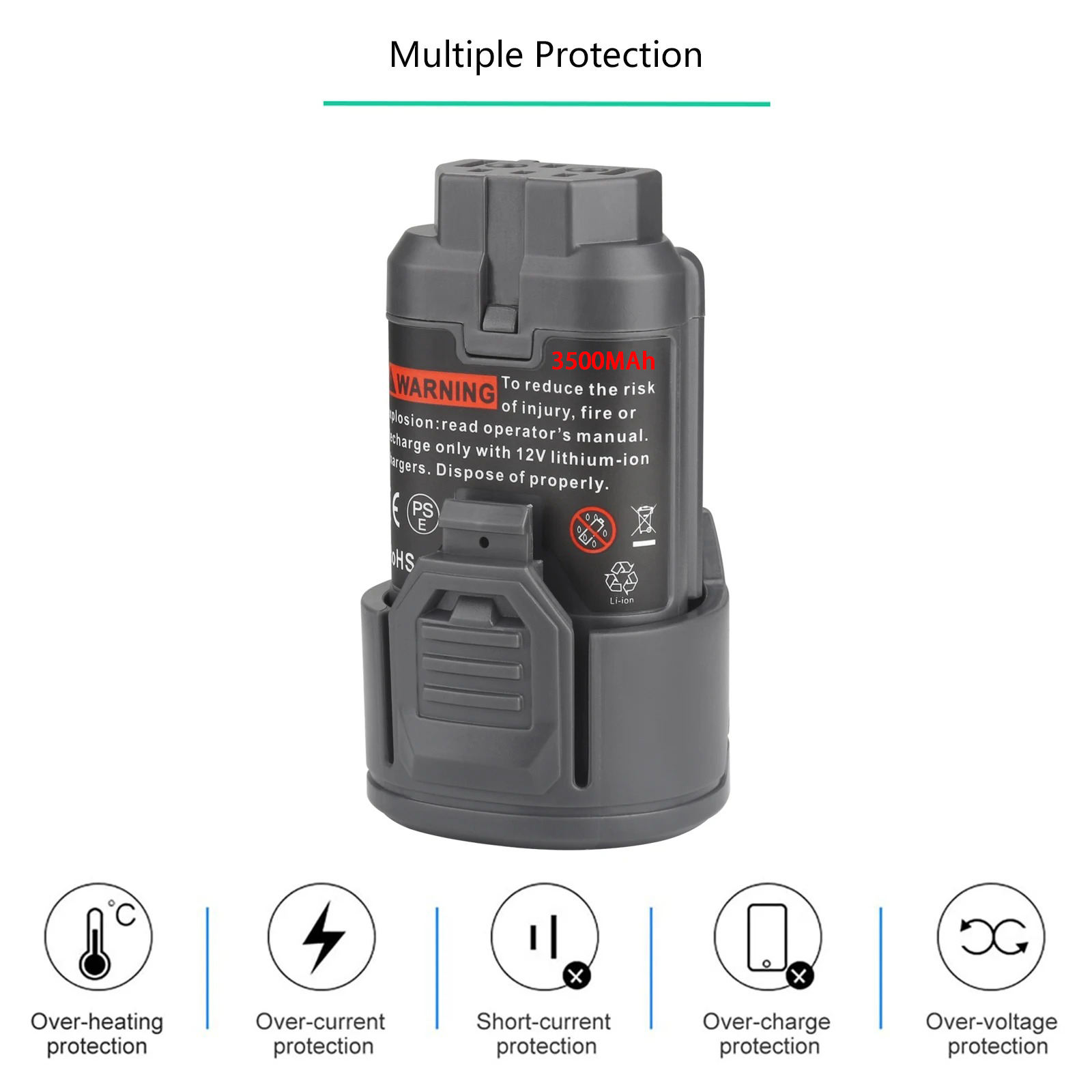 for AEG 12V battery 3.5Ah lith - Gardening Tools Used 评论和价格