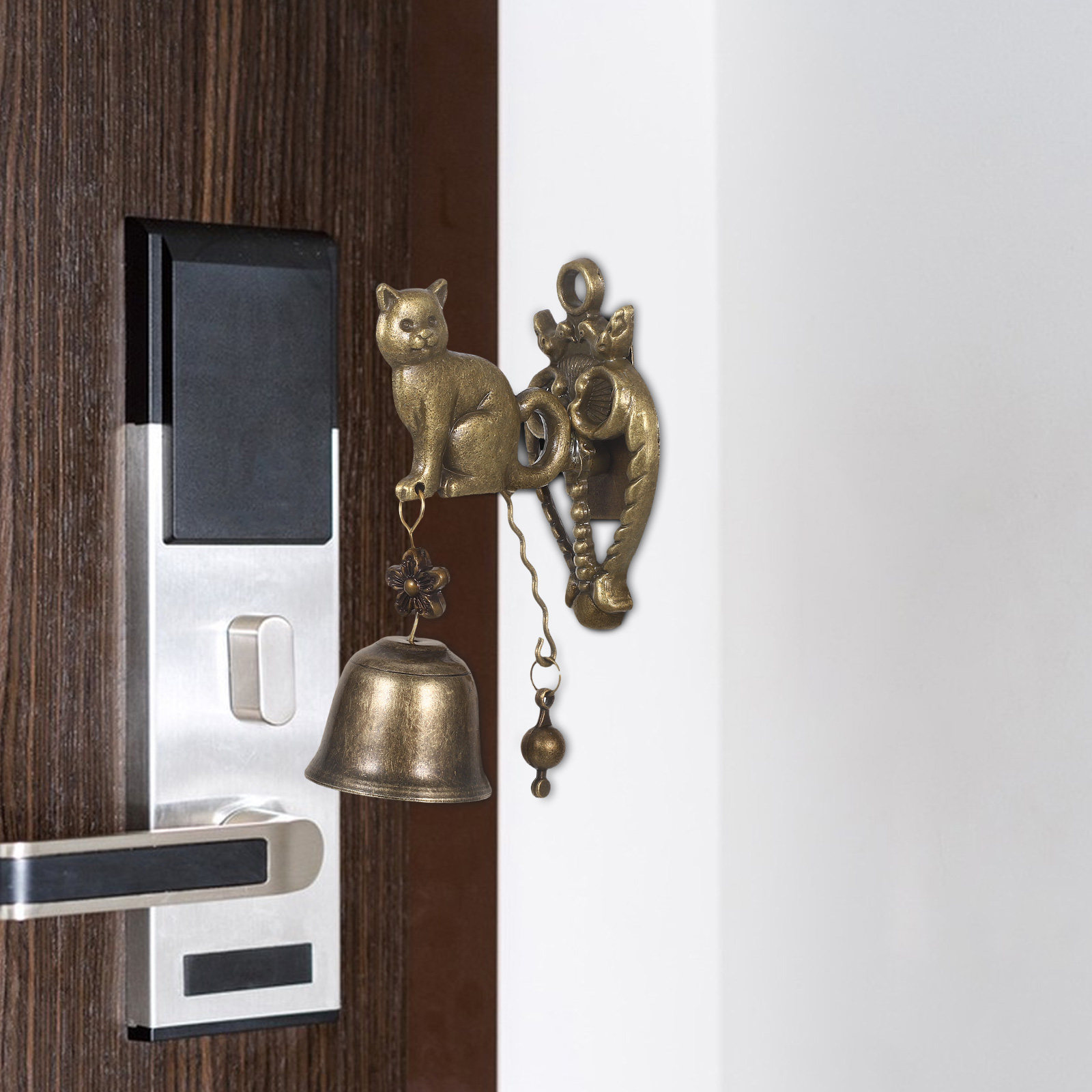 Vintage Metal Cat Doorbell Win - Gardening Tools Store 评论和价格