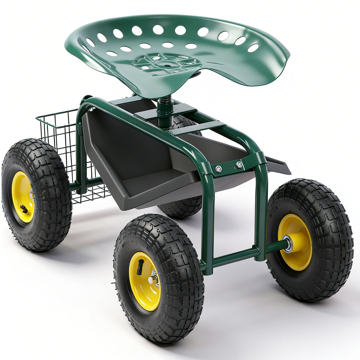 Garden Seat with Wheels, Rolli - Gardening Tools Basket 评论和价格